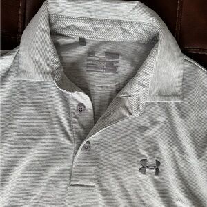 Under Armour Men's Gray Polo Shirt